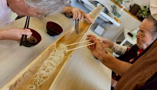 ともしびでの流しそうめん
