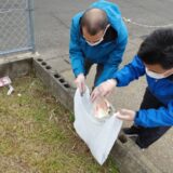 やじろべえ 大塚権現前の地域清掃