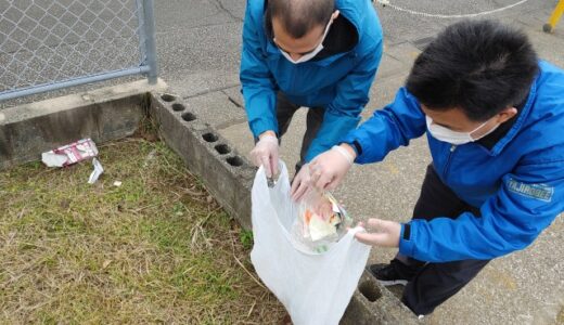 やじろべえ 大塚権現前の地域清掃
